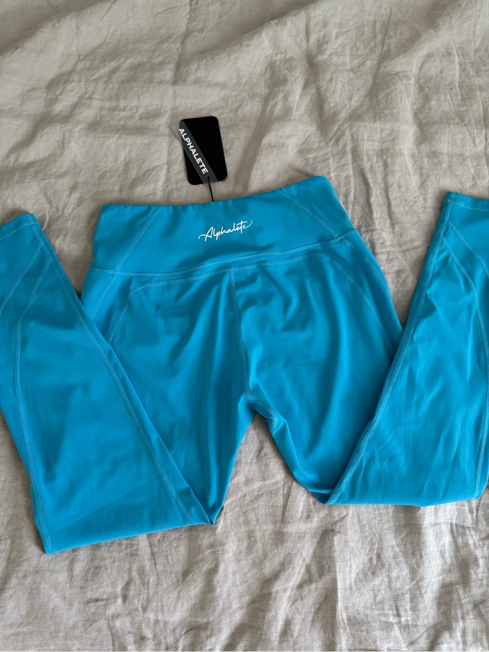 NWT Alphalete High-Waist Leggings in blue size XL